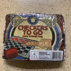 Checkers To Go Mini Travel Rug